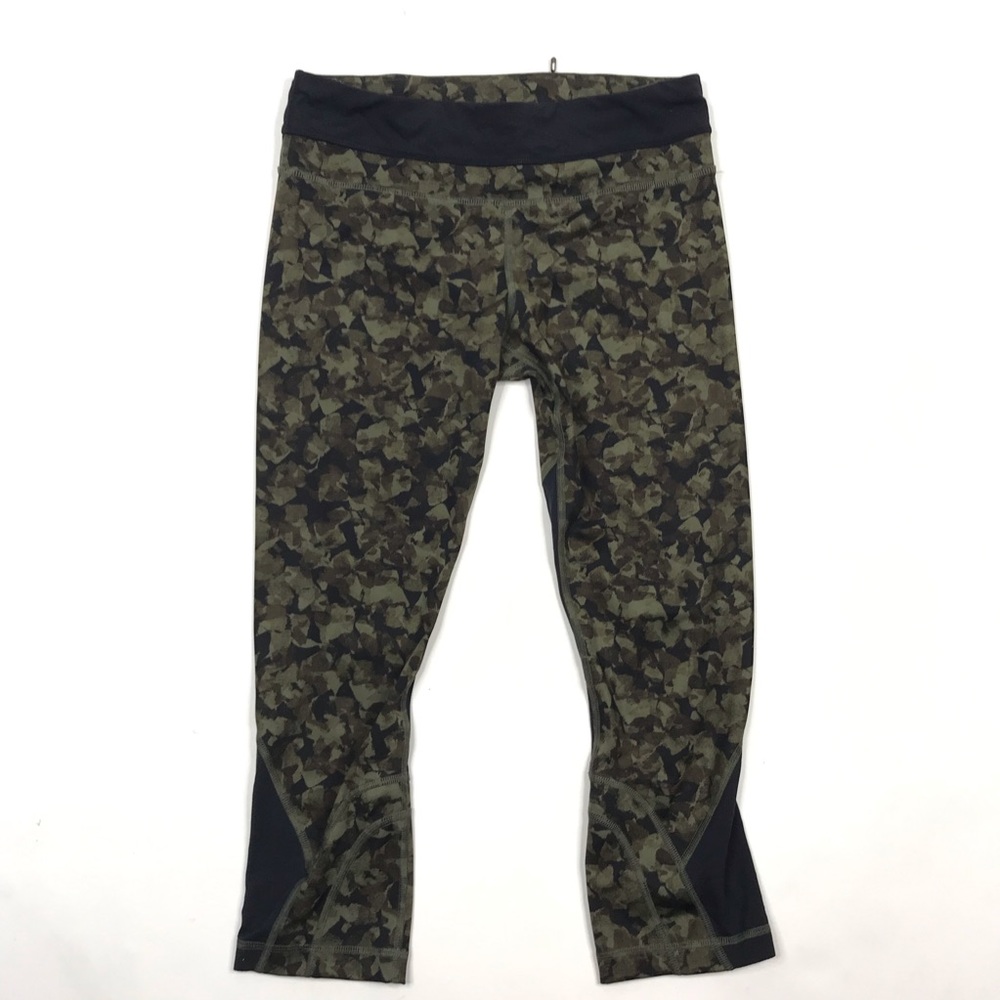 Lululemon Tight Inspire Crop II Mystic Jungle Camo Leggings 6